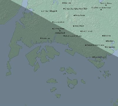 Map of the eclipse path across Singapore on 07/22/2772
