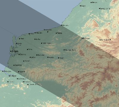 Map of the eclipse path across Malaysia on 11/03/2776