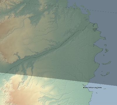 Map of the eclipse path across Mozambique on 09/02/2779