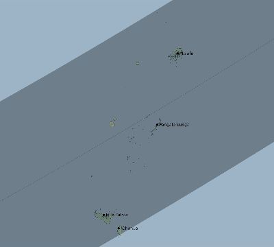 Map of the eclipse path across Tonga on 02/27/2780