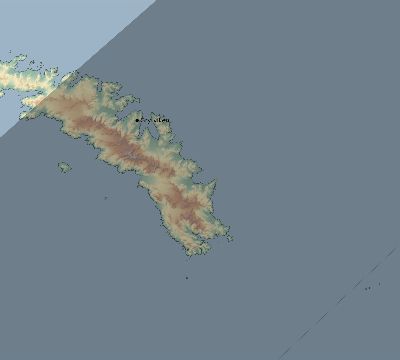 Map of the eclipse path across South Georgia on 07/02/2782