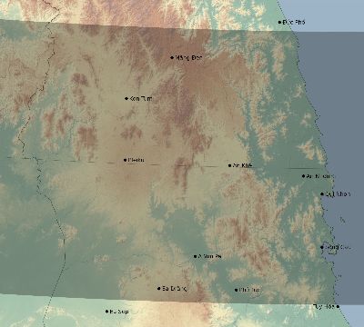 Map of the eclipse path across Vietnam on 12/26/2782