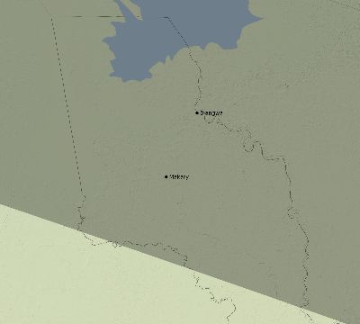 Map of the eclipse path across Cameroon on 06/22/2783