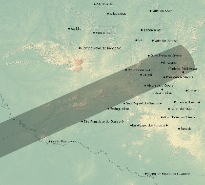Map of the eclipse path across Brazil on 12/16/2783