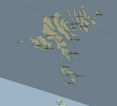 Map of the eclipse path across Faroe Islands on 06/10/2784