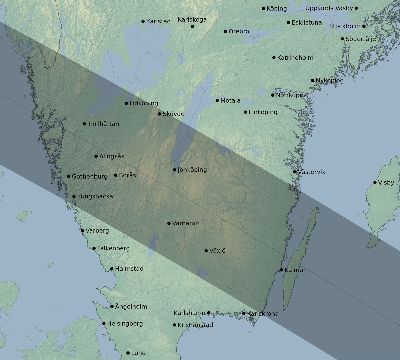 Map of the eclipse path across Sweden on 06/10/2784