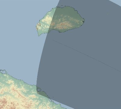 Map of the eclipse path across Russia on 10/14/2786