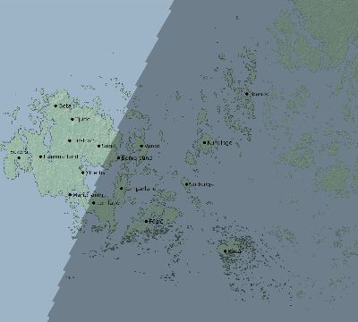 Map of the eclipse path across Åland Islands on 11/03/2795