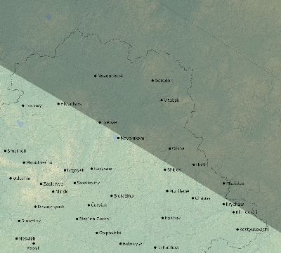 Map of the eclipse path across Belarus on 11/03/2795