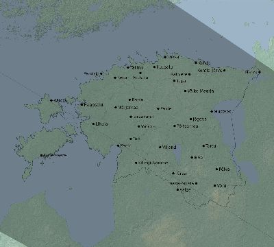 Map of the eclipse path across Estonia on 11/03/2795