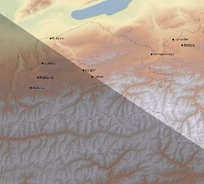 Map of the eclipse path across Kyrgyzstan on 11/03/2795