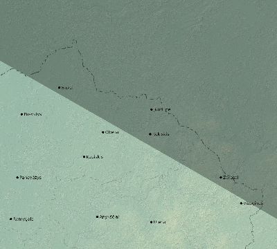 Map of the eclipse path across Lithuania on 11/03/2795