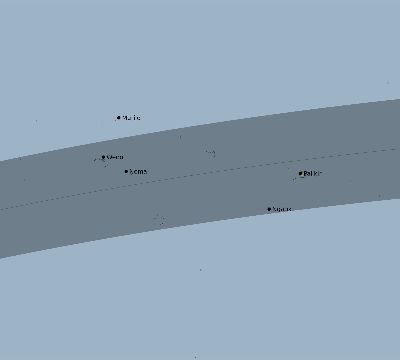 Map of the eclipse path across Micronesia on 03/09/2798