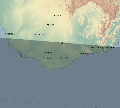 Map of the eclipse path across Madagascar on 03/09/2798