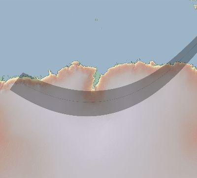 Map of the eclipse path across Antarctica on 02/26/2799