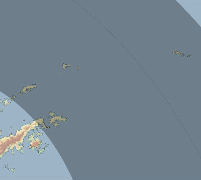 Map of the eclipse path across Antarctica on 07/13/2800