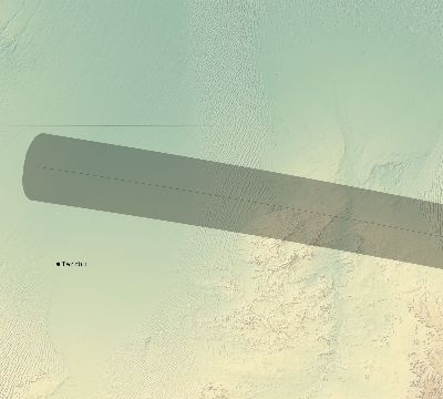 Map of the eclipse path across Libya on 10/13/2805