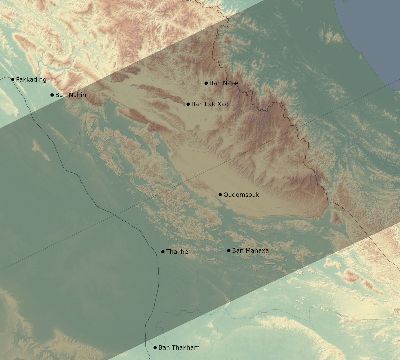 Map of the eclipse path across Laos on 05/31/2812