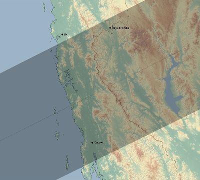 Map of the eclipse path across Myanmar on 05/31/2812