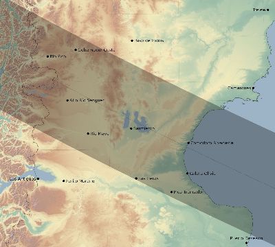 Map of the eclipse path across Argentina on 09/24/2815