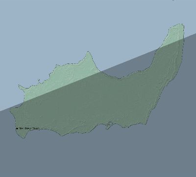 Map of the eclipse path across Bahamas on 01/17/2819