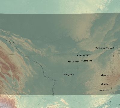 Map of the eclipse path across Guatemala on 01/17/2819