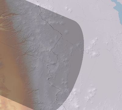 Map of the eclipse path across Bolivia on 07/13/2819