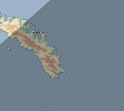 Map of the eclipse path across South Georgia on 12/26/2820