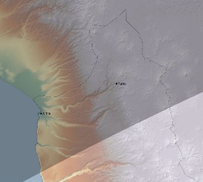 Map of the eclipse path across Chile on 05/12/2822