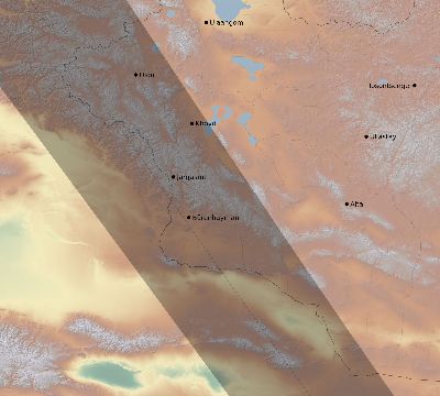 Map of the eclipse path across Mongolia on 11/04/2822