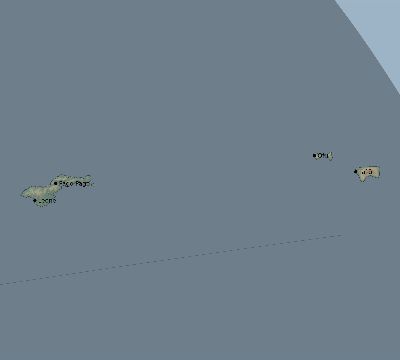 Map of the eclipse path across American Samoa on 02/27/2826