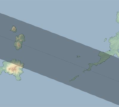 Map of the eclipse path across United States on 08/24/2826