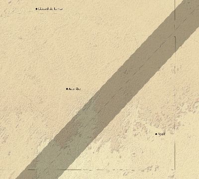 Map of the eclipse path across Equatorial Guinea on 02/17/2827