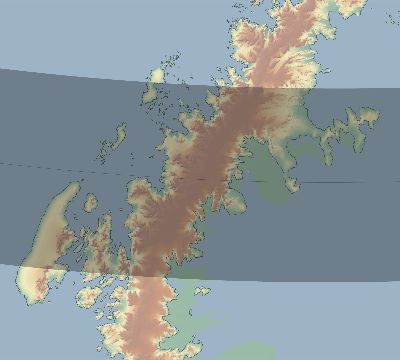 Map of the eclipse path across Antarctica on 12/17/2829