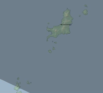 Map of the eclipse path across Grenada on 09/24/2834