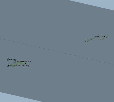 Map of the eclipse path across Cayman Islands on 09/24/2834