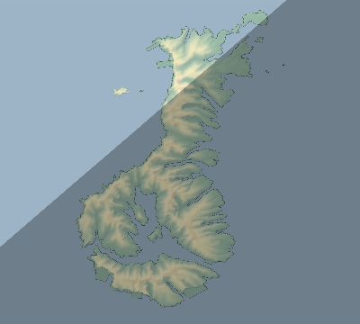 Map of the eclipse path across New Zealand on 05/22/2840