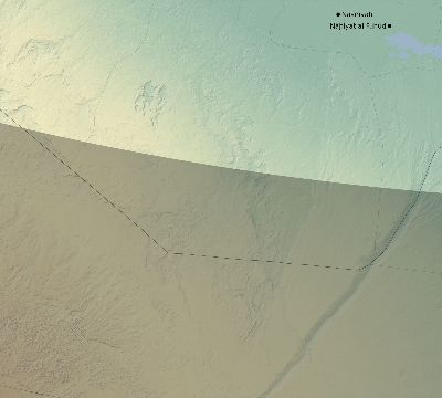 Map of the eclipse path across Iraq on 11/15/2840
