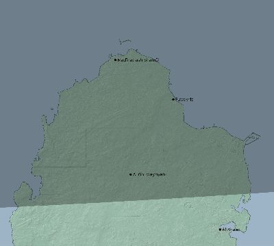 Map of the eclipse path across Qatar on 11/15/2840