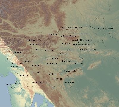Map of the eclipse path across Slovenia on 11/15/2840