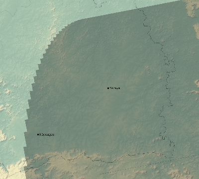 Map of the eclipse path across Senegal on 08/24/2845