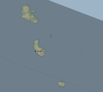 Map of the eclipse path across Vanuatu on 12/16/2848