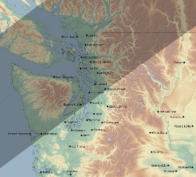 Map of the eclipse path across United States on 04/22/2851
