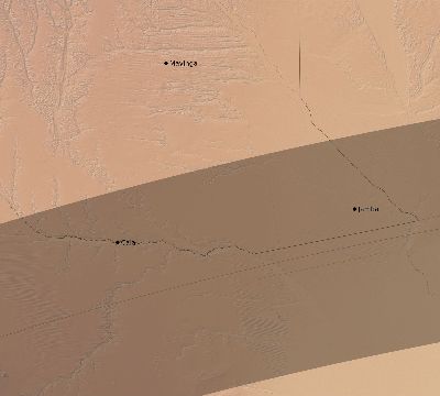 Map of the eclipse path across Angola on 03/21/2862