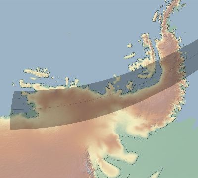Map of the eclipse path across Antarctica on 03/21/2862
