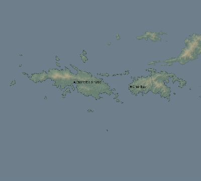 Map of the eclipse path across United States Virgin Islands on 09/04/2863