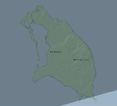 Map of the eclipse path across Antigua and Barbuda on 02/28/2864