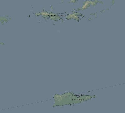 Map of the eclipse path across United States Virgin Islands on 02/28/2864