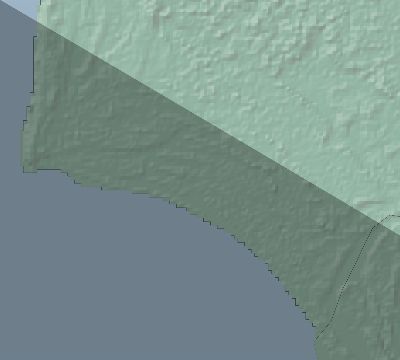 Map of the eclipse path across Gambia on 07/03/2866