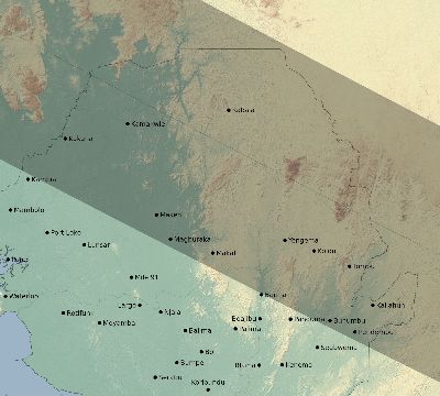 Map of the eclipse path across Sierra Leone on 07/03/2866